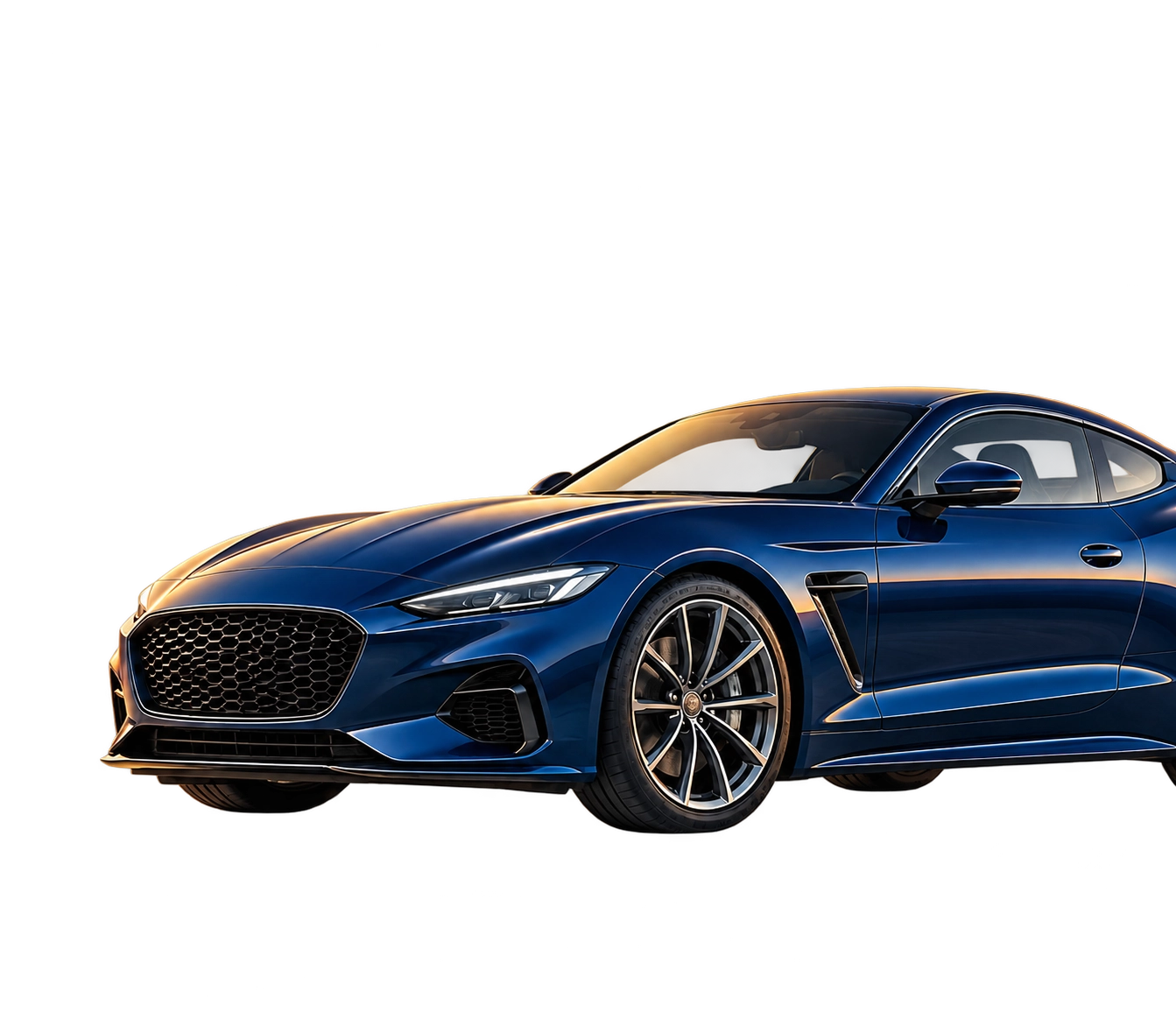 Automóvil deportivo azul